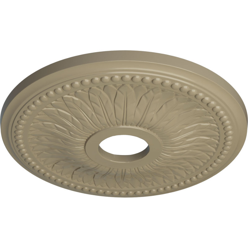 Médaillon de plafond H 18 po x l 18 po Bailey, Désert de Gobi craquelé
