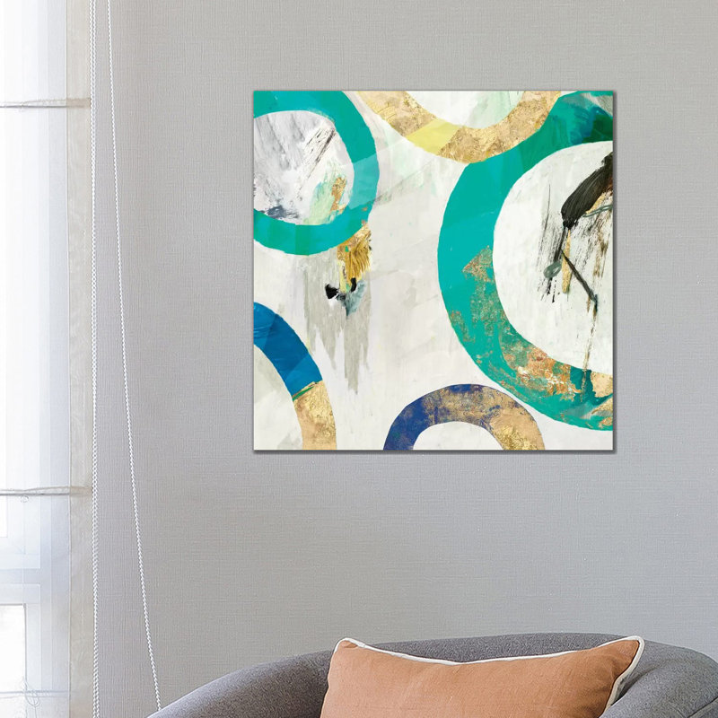 Green Rings II 1 Piece Wrapped Canvas Painting, 66.04 cm H x 66.04 cm W x 1.91 cm D