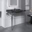 Meuble-lavabo autoportant en chrome avec lavabo console 36 po x l 18 po x H 39 po-1658872320