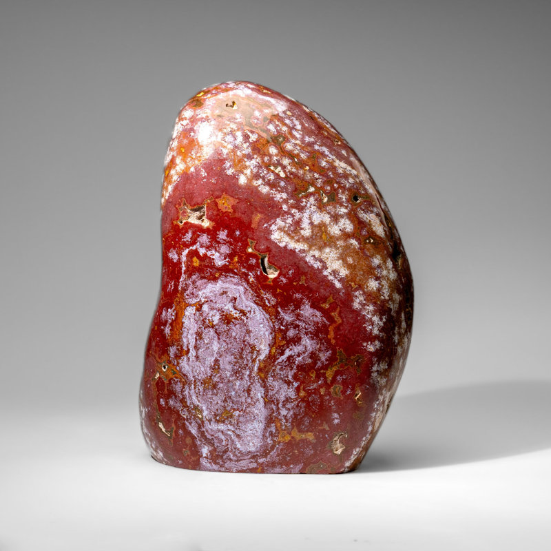 Grande forme libre de jaspe de l'océan poli de Madagascar (43,5 lb)