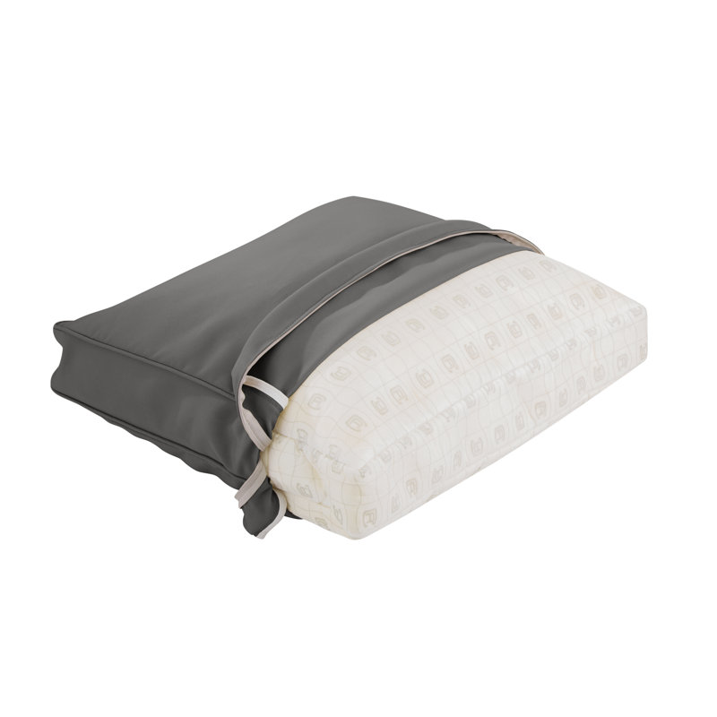 Coussin de dossier extérieur Montlake, Polyester gris anthracite clair, H 22 po x l 25 po x P 4 po