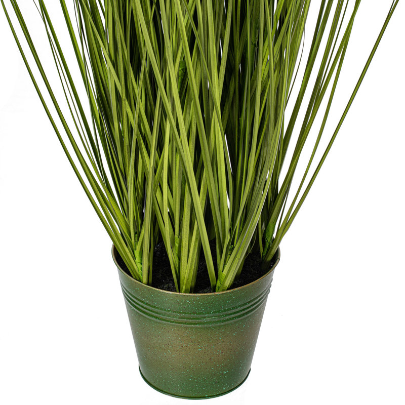 48" Artificial Potted Green Grass and White Daisies Arrangement