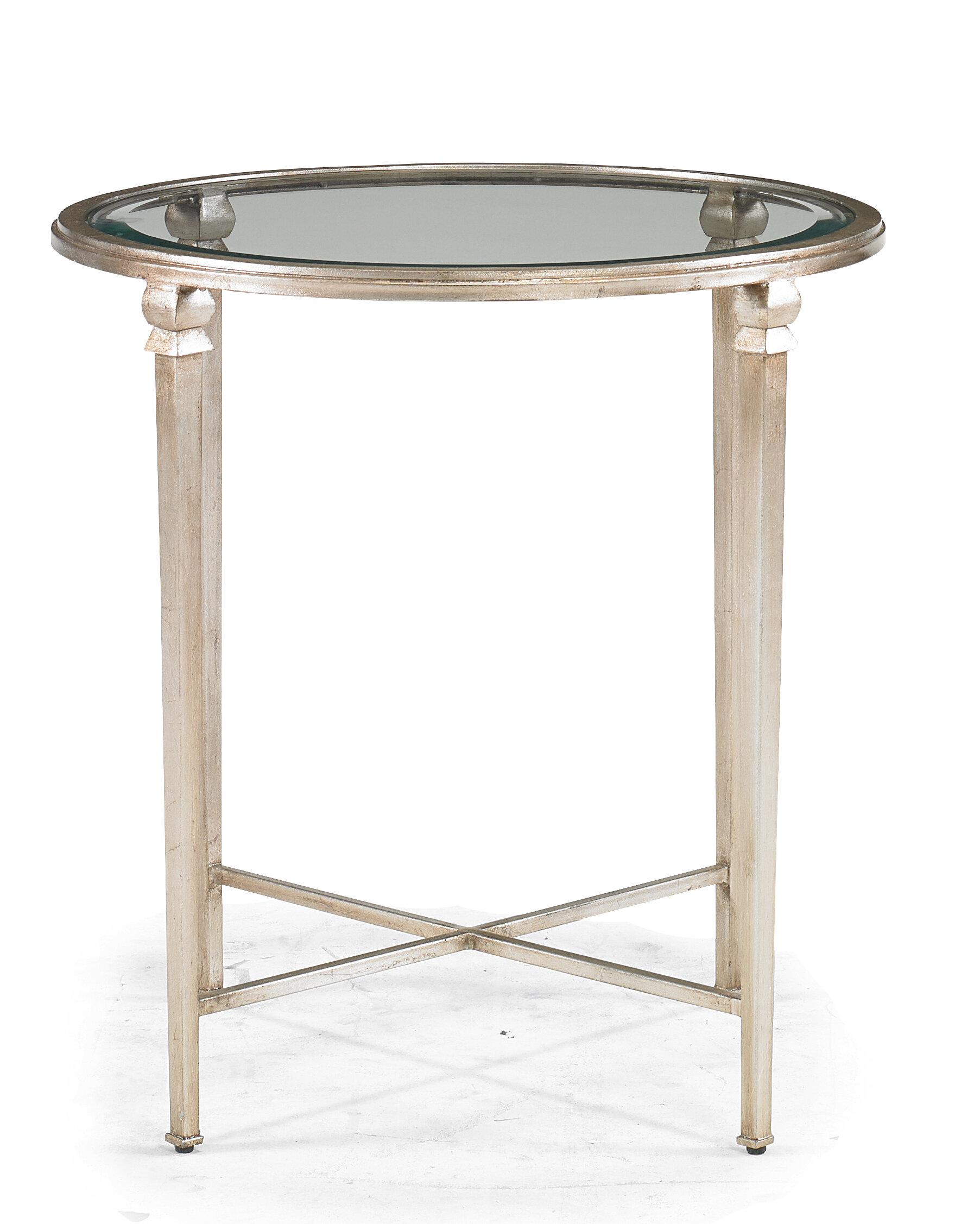 Sherrill Occasional Diego Glass Top End Table | Wayfair