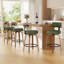 Tabouret de bar pivotant chic en cuir pour un confort et un style ultimes-207768071