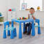 Kids Plastic Table and Two Chairs Set-9247704