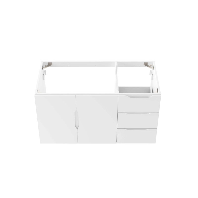Meuble-lavabo de 36 po Modway Vitality (lavabo non inclus), Blanc