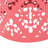 Coral Colored Outdoor Metal Table With Iron Construction Modern Elegant Color And-407126840
