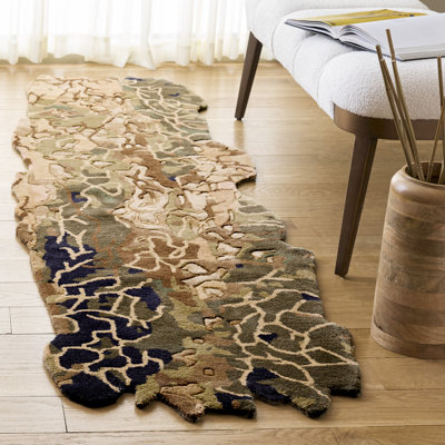 70% laine touffetée à la main Fifth Avenue 754; 20% viscose; Tapis abstrait 10% coton