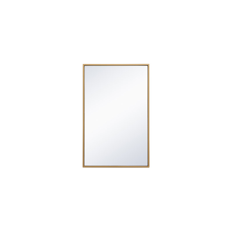 Miroir mural Sabine, 18 po x 28 po, Laiton