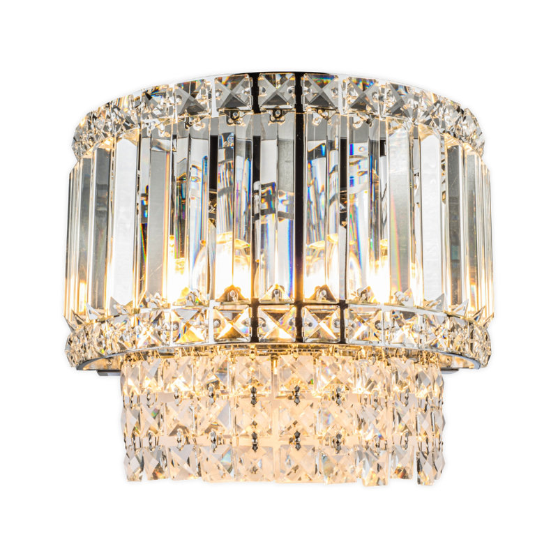 Gorden Flush Mounted Sconce, Polished Chrome