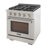 KUCHT Professional 30 in. 4.2 cu. ft. Natural Gas Range and Convection Oven in Stainless Steel with True Simmer Burners-97805565-97805564