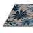 Machine Washable Botanical Gray Area Rug-1936896534