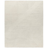Hearthstone Hand Knotted Wool Area Rug in Ivory