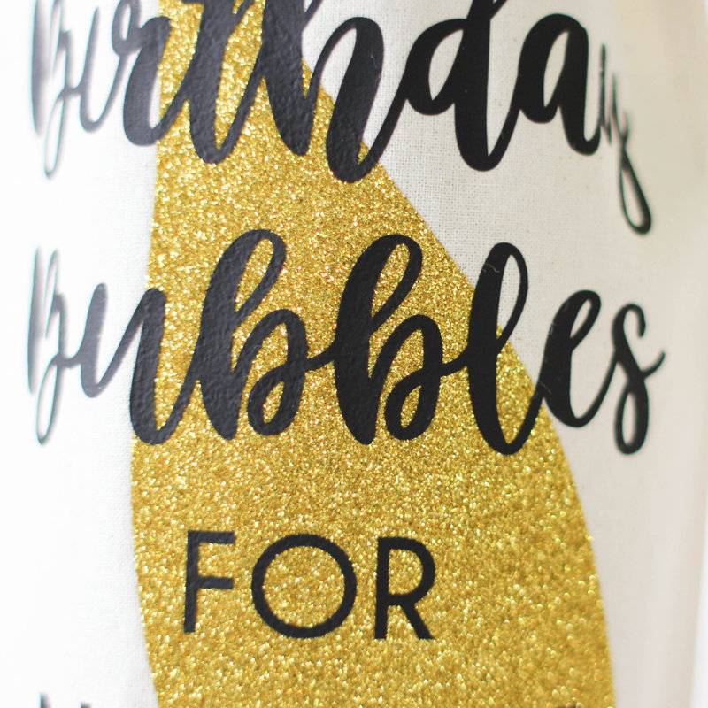 Joia Personalised Gift Bag, Birthday Bubbles, Yes