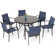 6 - Person Round Patio Dining Set With Stackable Chairs