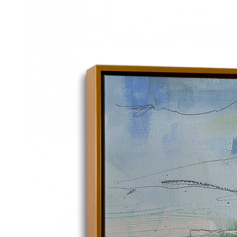 «Twilight's First Glow», reproduction sur toile, Cadre flottant or poli, H 10 po x l 14 po x P 1,75 po