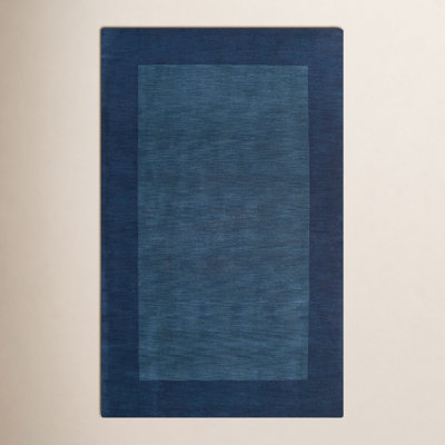 Dolma Navy Hand-Loomed Wool Rug
