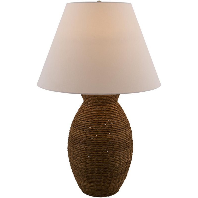 Lampe de table Celal, Brun