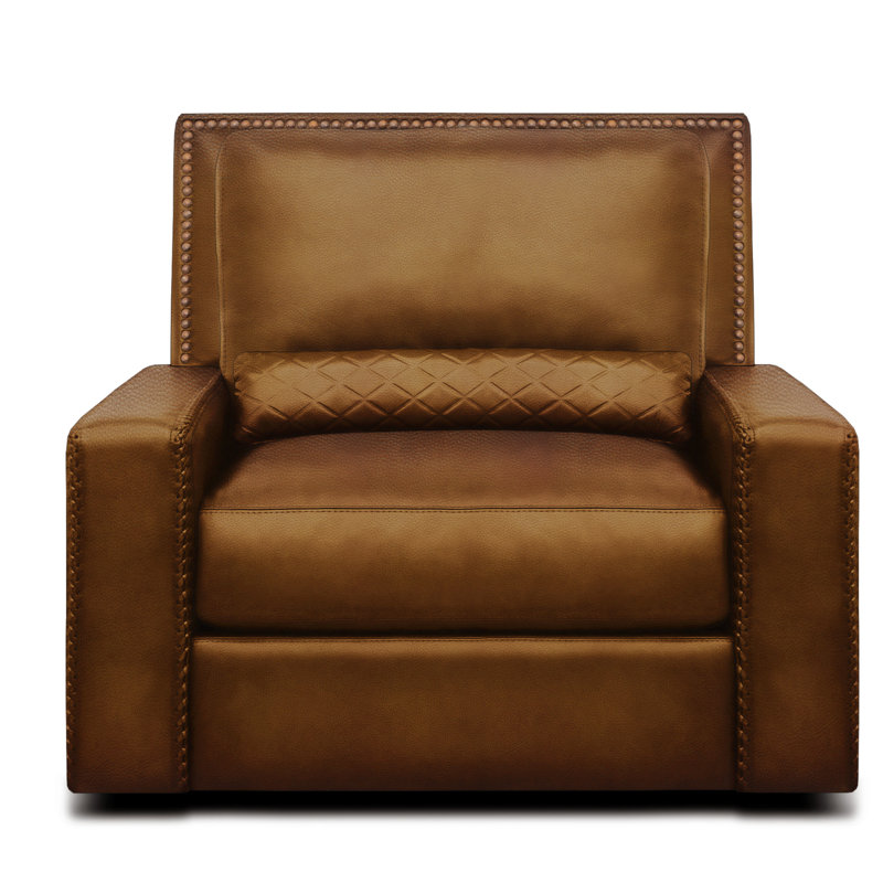 Urban Cowboy Leather Swivel Chair And A Half, Saddle (Maestro Artisano), Espresso