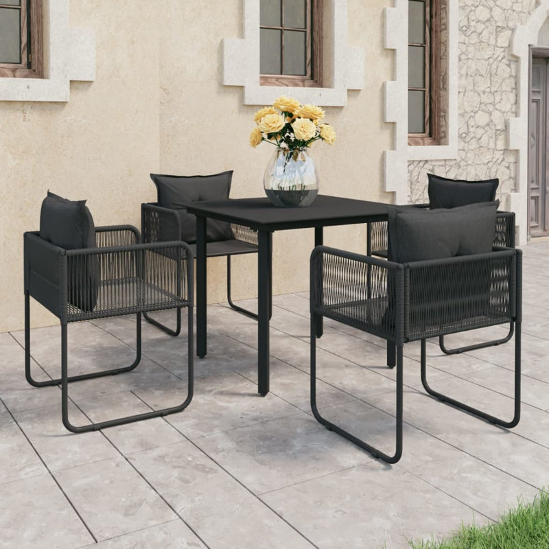 Ensemble bistro Algertha Square - 31,5 po de long avec coussins, 31.5", 4