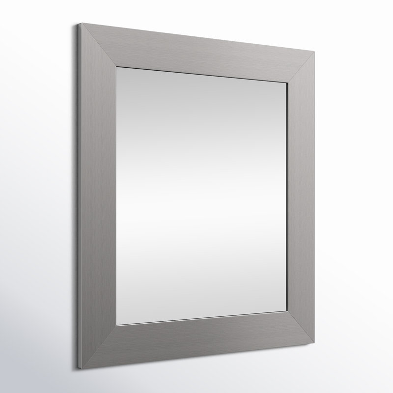 Tieger Mirror, 39.5" H x 35.5" W, Brushed Nickel