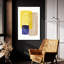 «Lemon Pop Line Art» par Linda Woods, art mural en verre acrylique-436976545