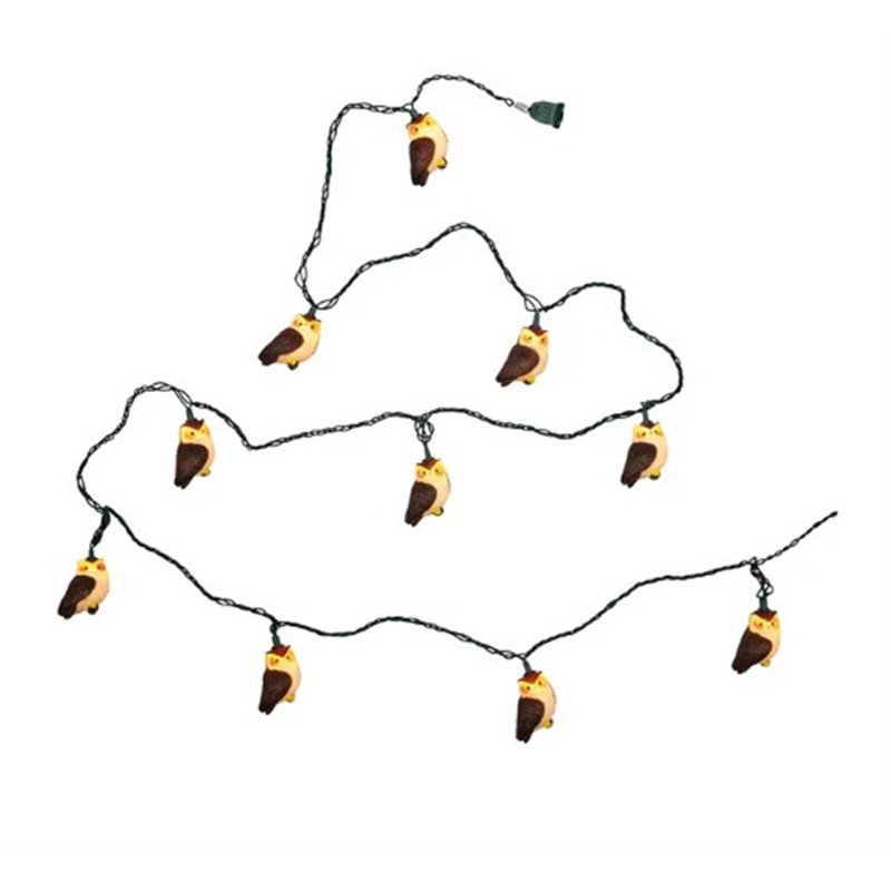 Guirlande de 10 lumières Owl, Brun
