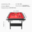 Table de billard, table de billard de 7 pi, table pliable portable et compacte, ensemble de table de billard avec boules, queues de billard, craies et brosses, noir avec chiffon rouge, parfait pour une salle de jeux familiale pour enfants adultes-131090390
