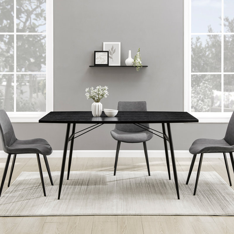 93.98Cm Dining Table, Black
