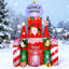 Décoration de Noël gonflable 10 pi 10 pi