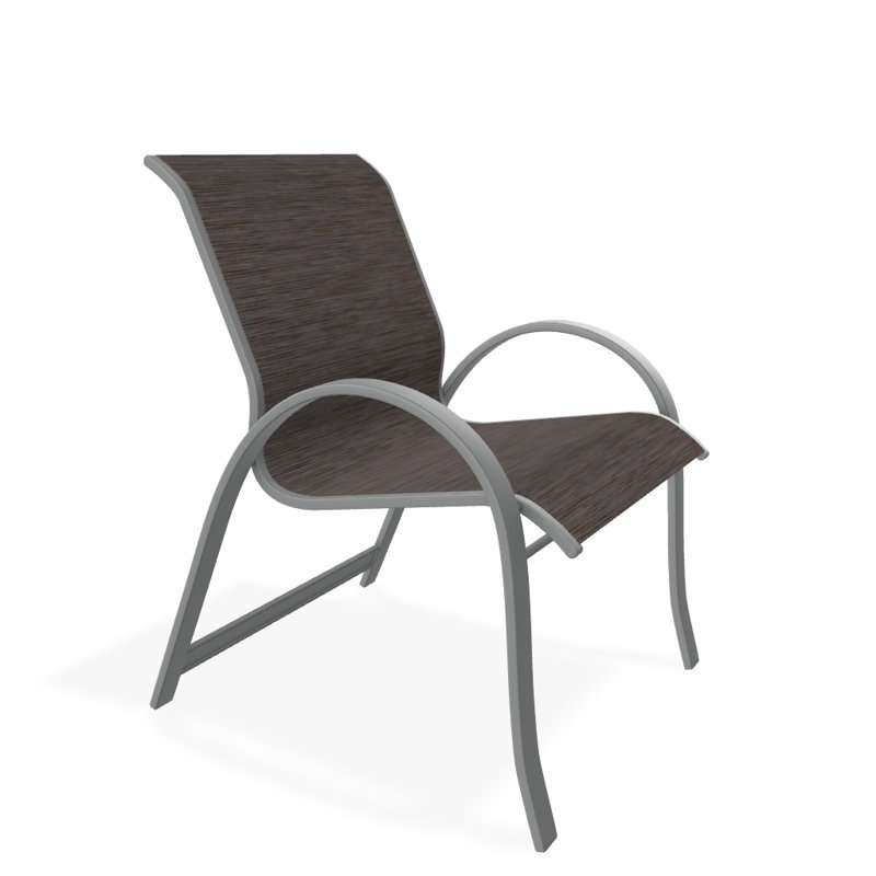 Fauteuil de salle à manger empilable Hiraku, Graphite