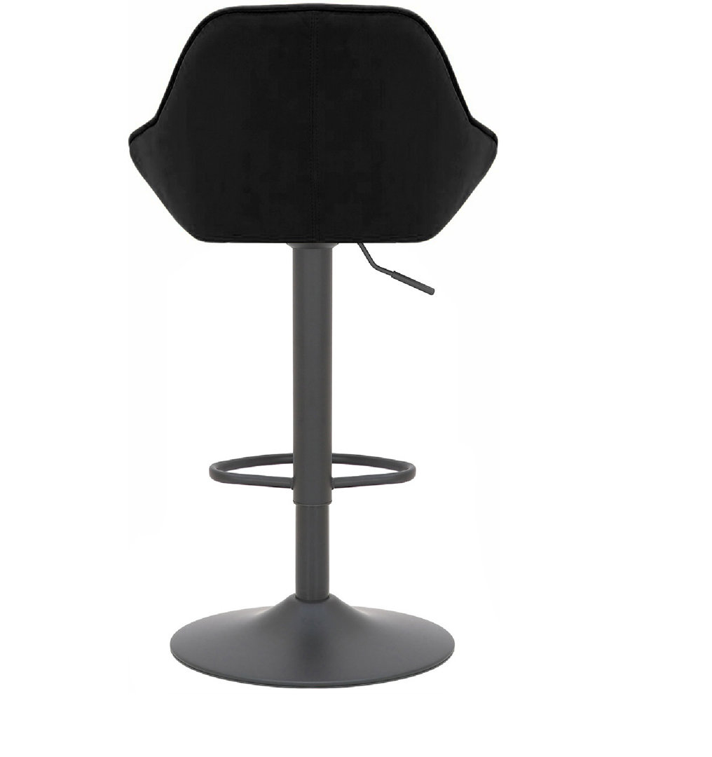 Kenery Swivel Upholstered Adjustable Height Counter Stool with Metal Frame