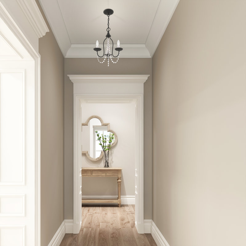 Burvale 3 - Light Candle Style Chandelier