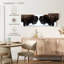 Bison Clash sur impression sur toile-1875061304