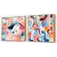 Dabin - Ensemble de 2 collages abstraits carrés-101847691-101847692