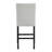Transitional Fabric Upholstered Counter-Height Dining Chair 2Pc Set Black Grey
