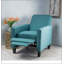 Fauteuil inclinable manuel en lin-1572612987