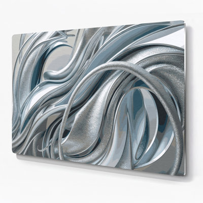 Art mural gris Biomorphic Abstraction 93