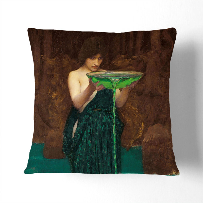 Circe Invidiosa Scatter Cushion, 40cm H x 40cm W x 15cm D, Stone