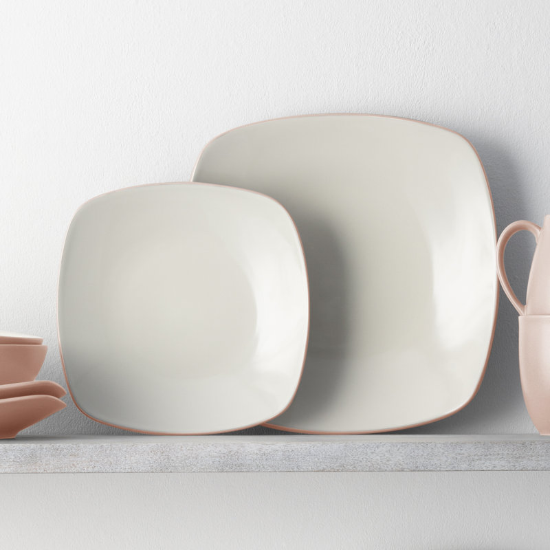 Service de table carré 16 pièces Noritake Colorwave, service pour 4, Rose
