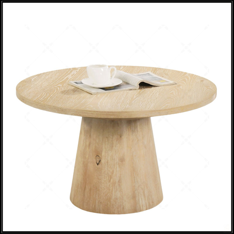 Table basse ronde, Chêne