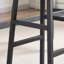 Ensemble de table de bar avec porte-bouteilles. Brun rustique, L 47,24 po x l 15,75 po x H 35,43 po