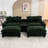 111" Sectional In With Double Cushion, Two Removable , Ports, Cup Holders And Storage For Living Room Contentment Space-888184076