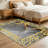 Grey Gold Marble Frame   area rugs for Living Room, Soft and Comfortable, Suitable for all seasons, easy to maintain, machine washable Indoor floor mat, Under Table Farmhouse suitable for Bedroom, Dining Room, Study,  Balcony, Home Decor Patio-1930231742