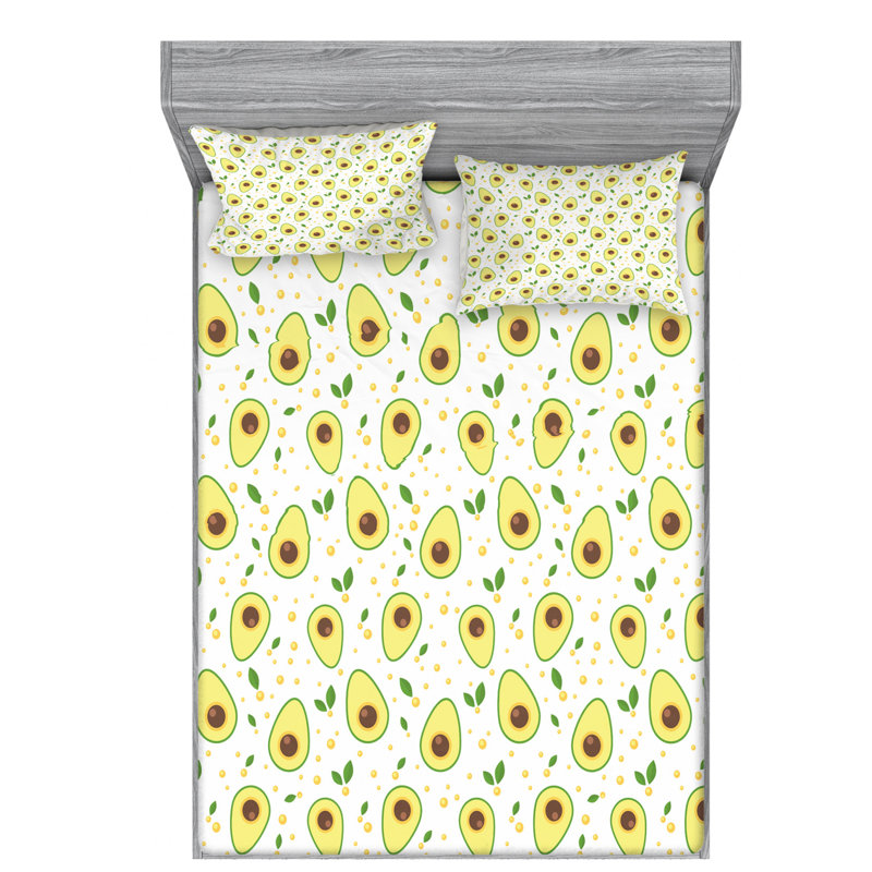 Microfiber Sheet Set, Queen Sheet Set with Fitted Sheet