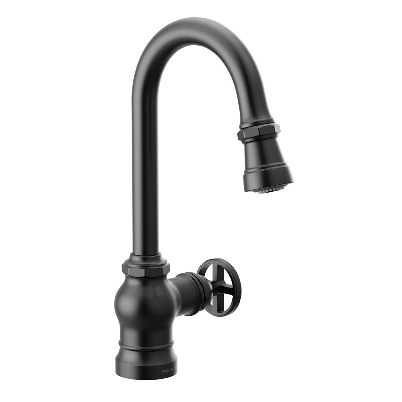 Paterson One-Handle Bar Faucet with Power Clean, Matte Black
