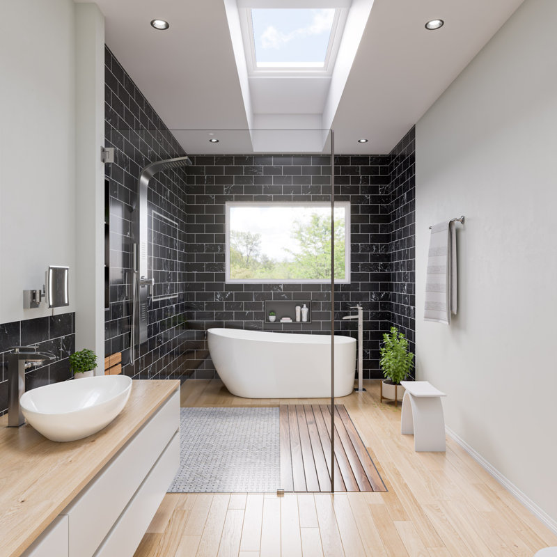 Baignoire de trempage autoportante 68 po. x 31 po.