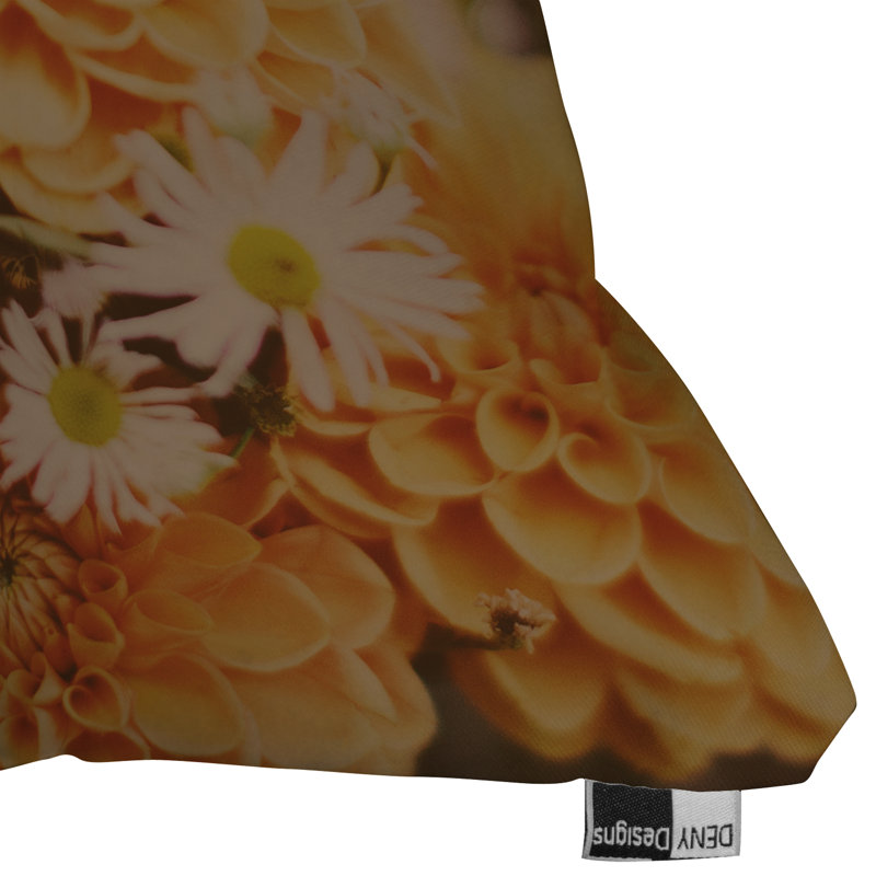 Autumn Floral Throw Pillow, 18" x 18"