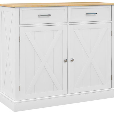 White Kitchen Cart With Drop Leaf Function - 2 Drawers & Adjustable Shelves For Dining Room Rolling Island Extendable Shelf Space White, Drawers, Area