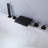 3 Handle Waterfall Faucet with Diverter